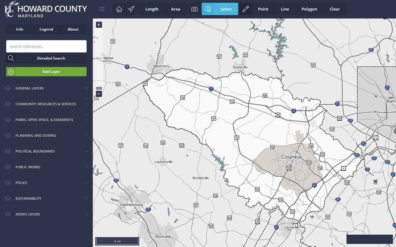 Ilchester people search owner and parcel fields in Howard County GIS